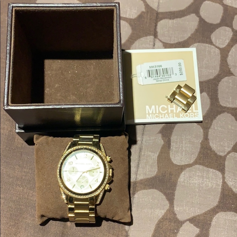 Michael KORS 5166 Gold Tone Watch - Used